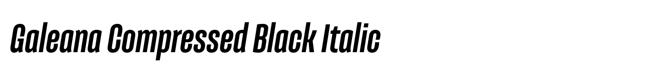 Galeana Compressed Black Italic image